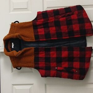 Womans Buffalo plaid WARM vest
